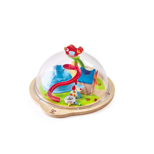 Hape Sunny Valley Adventure Dome | 3D Toy with Magnetic Maze, Kids Play Dome Featuring Characters and Accessories
